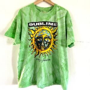 Sublime 40oz To Freedom Green‎ Short Sleeve Unisex T-Shirt Size XLarge